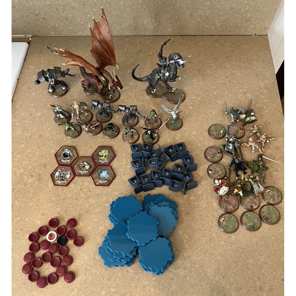 HEROSCAPE Miniature Figures Rare Board Game Large Lot No Cards